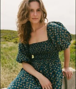 The Katrina Dress | Navy Poppy -Ivona Sale Store 1