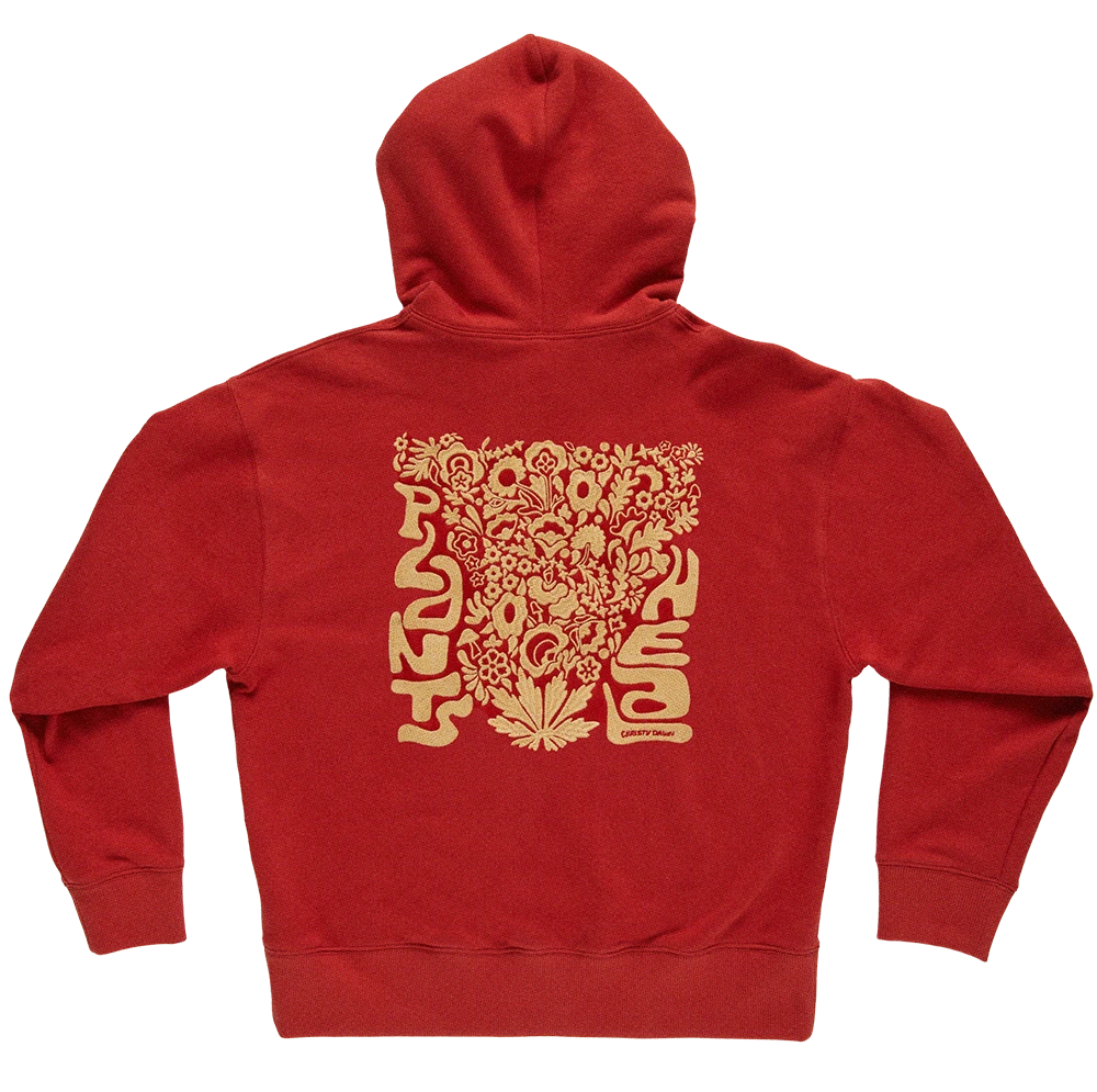 Plants Heal Hoodie | Red 2 Plants Heal Hoodie | Red - Image 2