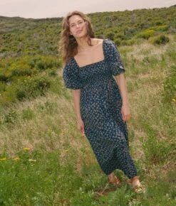 The Katrina Dress | Navy Poppy -Ivona Sale Store 2