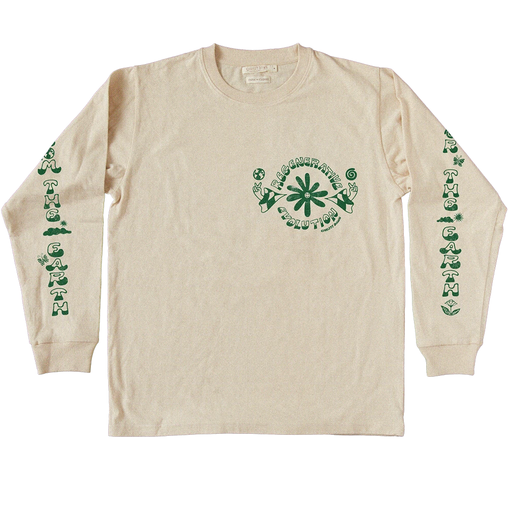Evolution Long Sleeve Tee | Natural Green 3 Evolution Long Sleeve Tee | Natural Green - Image 3
