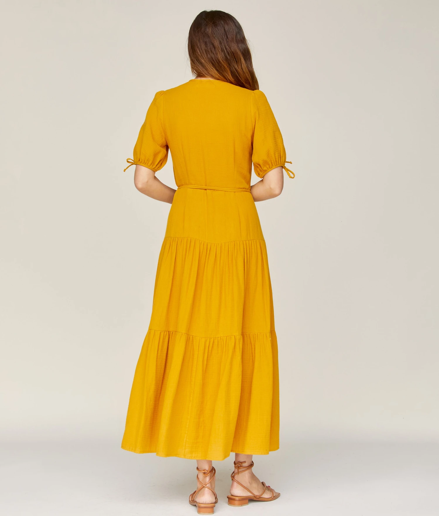 The Augusta Dress | Mustard Gauze 7 The Augusta Dress | Mustard Gauze - Image 7