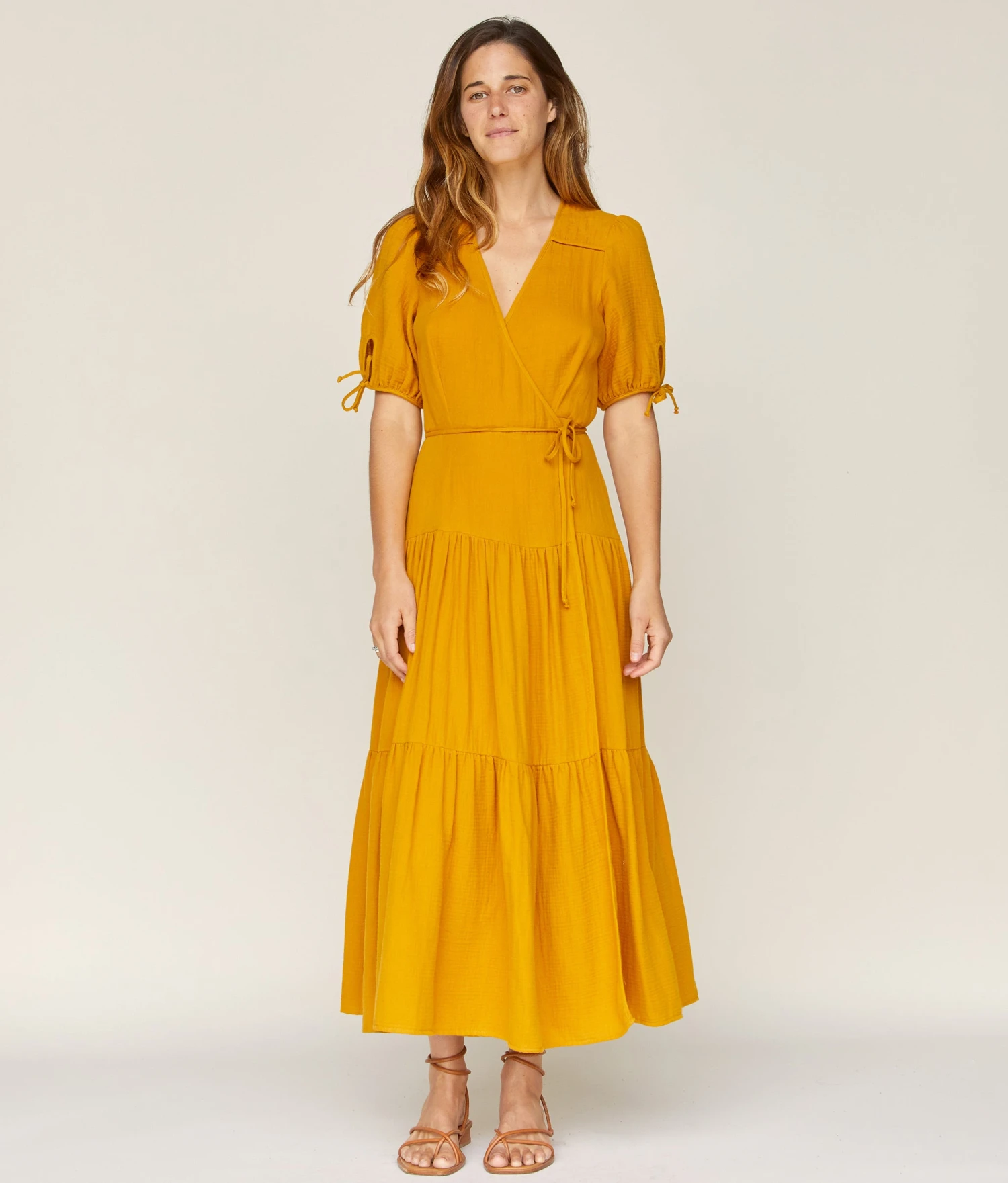 The Augusta Dress | Mustard Gauze 8 The Augusta Dress | Mustard Gauze - Image 8