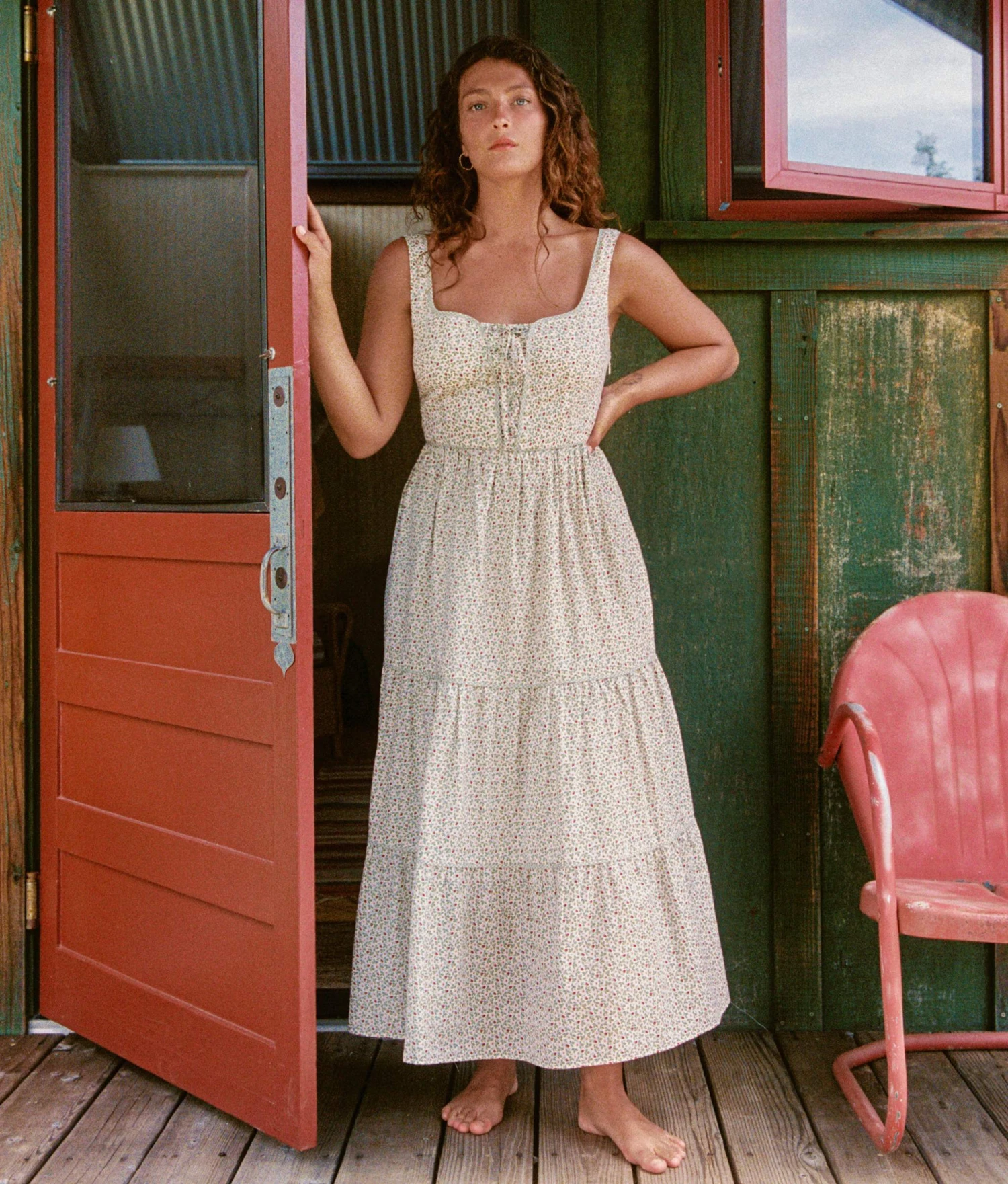 The Adele Dress | Creme Strawberry 3 The Adele Dress | Creme Strawberry - Image 3