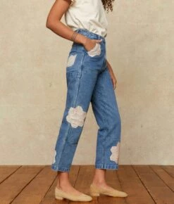 The Aiden Pant | Denim Patchwork -Ivona Sale Store Aiden5