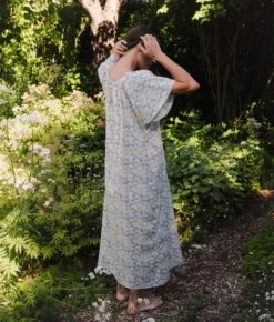 The Ambre Dress | Sky Chamomile -Ivona Sale Store Ambre4