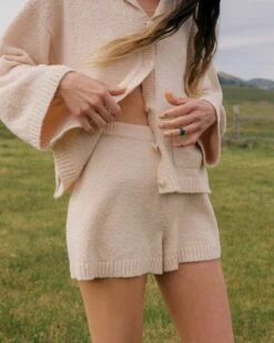 The Aspen Short | Linen Boucle