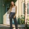 The Ava Pant | Indigo Sunflower -Ivona Sale Store AvaCover