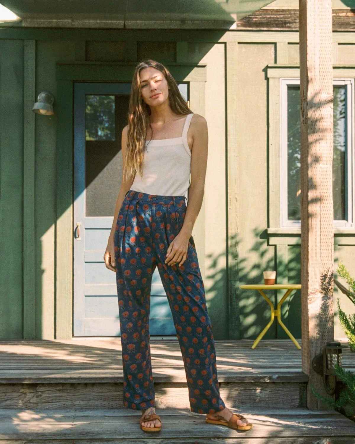 The Ava Pant | Indigo Sunflower 1 The Ava Pant | Indigo Sunflower