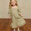 The Bianca Dress Kids | Geo Ditsy Sage