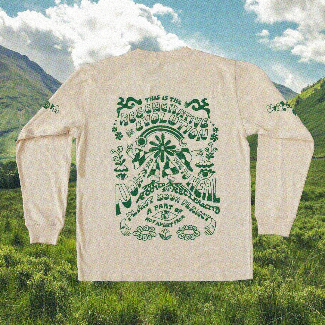 Evolution Long Sleeve Tee | Natural Green 6 Evolution Long Sleeve Tee | Natural Green - Image 6