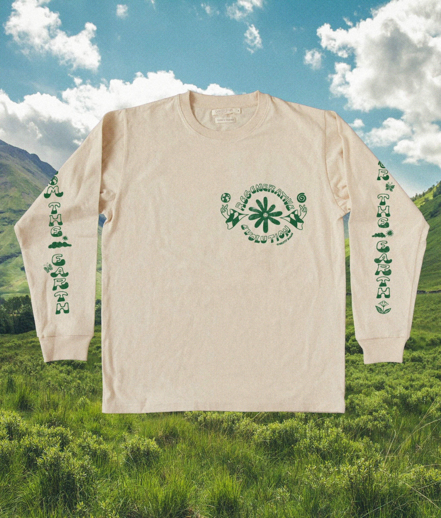 Evolution Long Sleeve Tee | Natural Green 7 Evolution Long Sleeve Tee | Natural Green - Image 7
