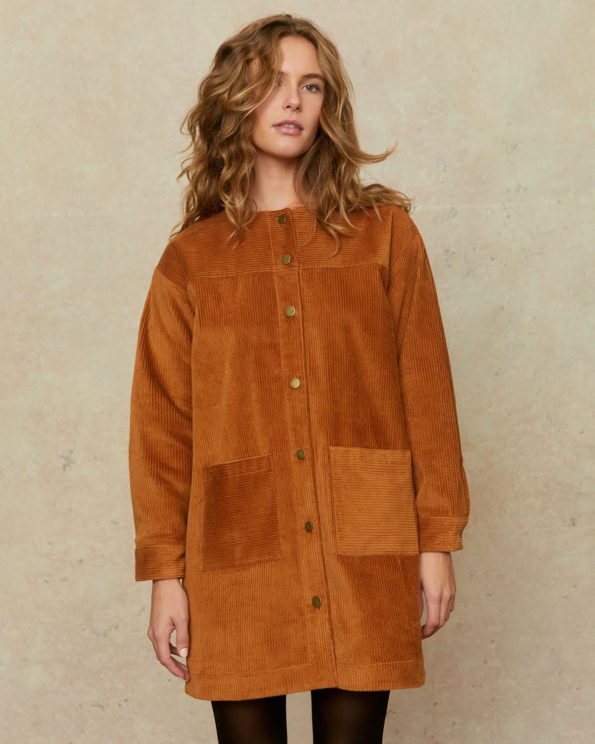 The Candice Dress | Cognac Corduroy 1 The Candice Dress | Cognac Corduroy