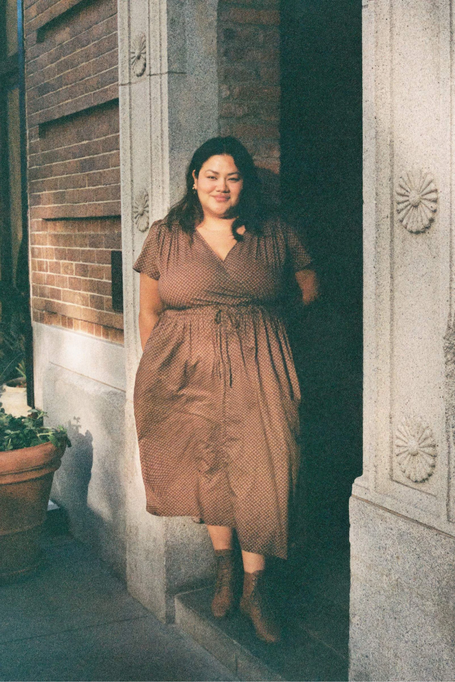 The Dawn Dress Extended | Geo Ditsy Hickory 5 The Dawn Dress Extended | Geo Ditsy Hickory - Image 5