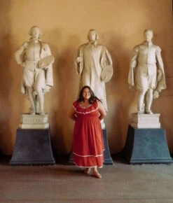 The Cierra Dress Extended | Rojo Khadi -Ivona Sale Store Cierra1 674de7d2 2236 46ef 854d 9be1656093ff