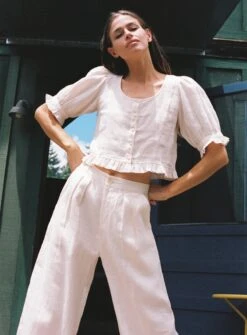 The Ellen Top | Pearl Linen
