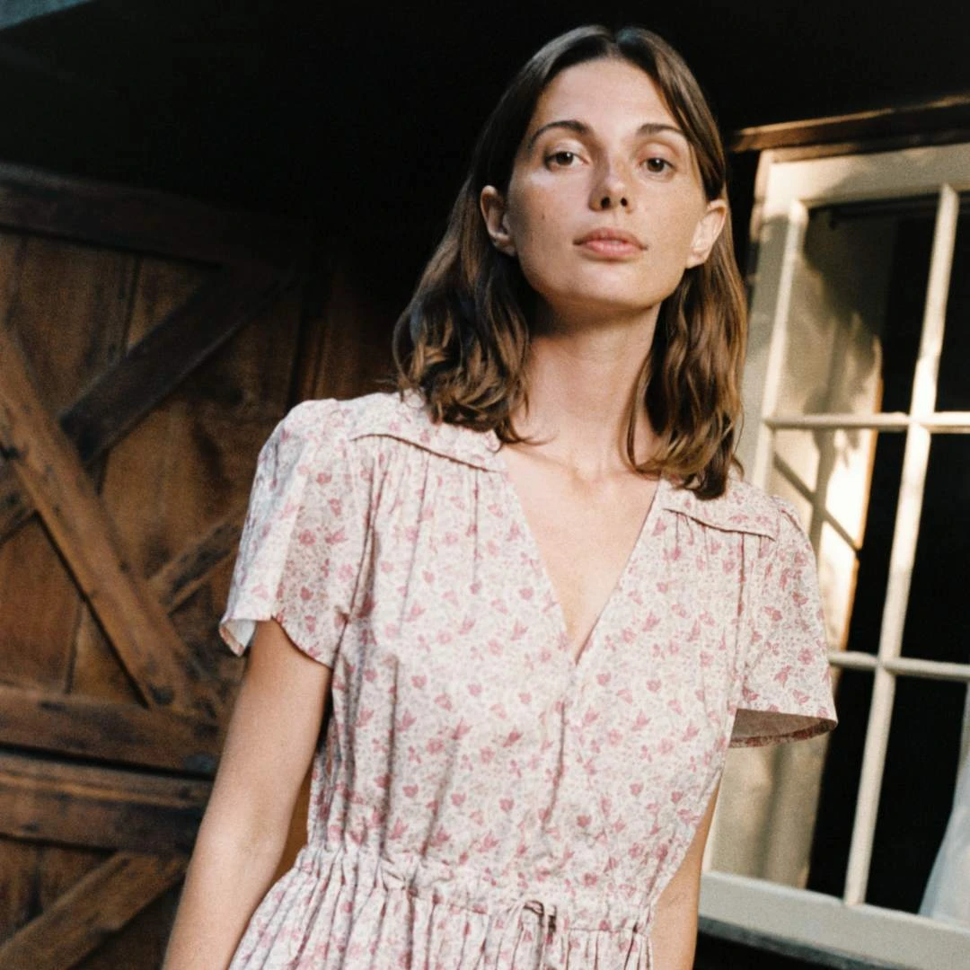 The Dawn Dress | Mauve Cosmos Floral 4 The Dawn Dress | Mauve Cosmos Floral - Image 4