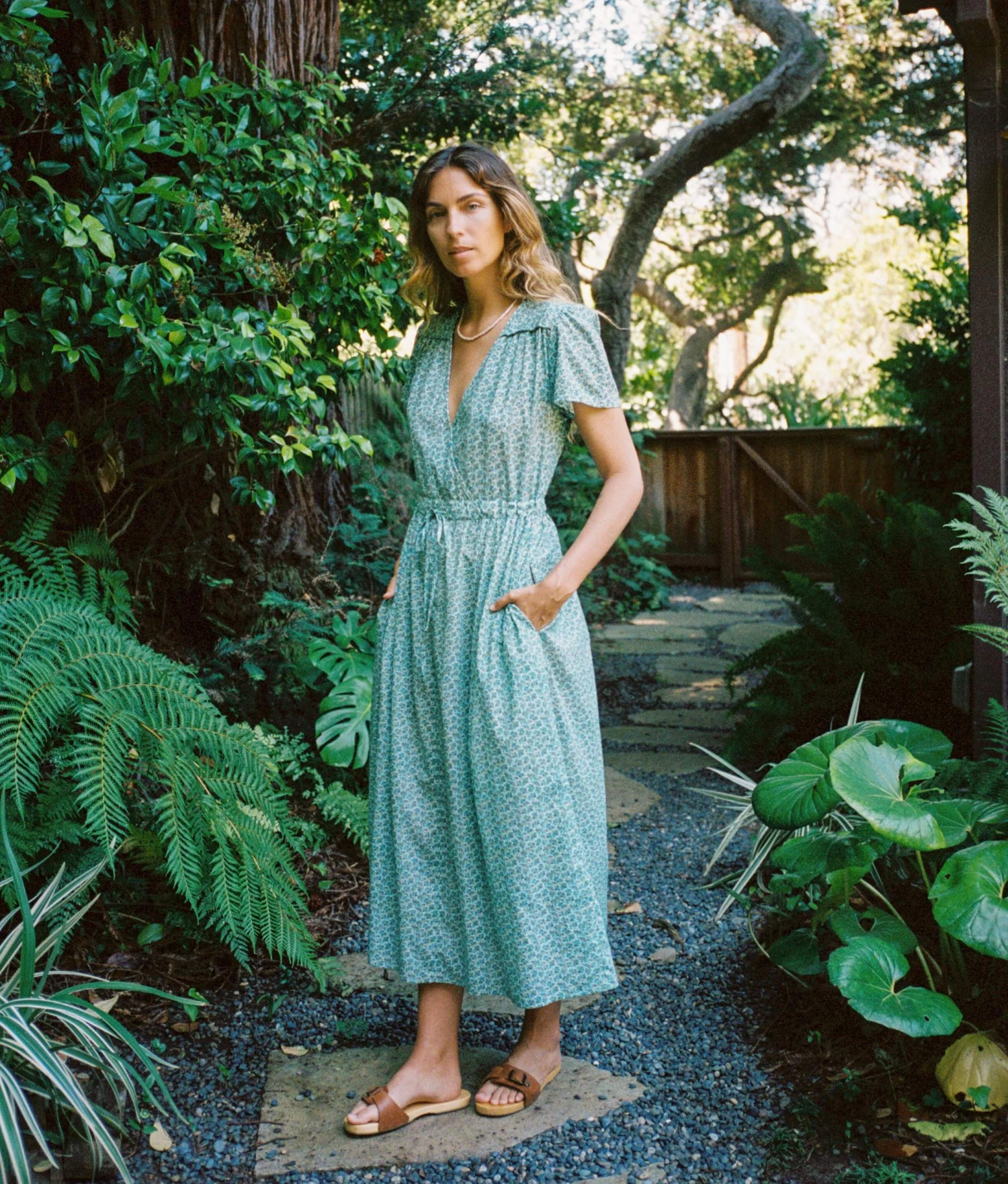The Dawn Dress | Berry Ditsy Teal 6 The Dawn Dress | Berry Ditsy Teal - Image 6
