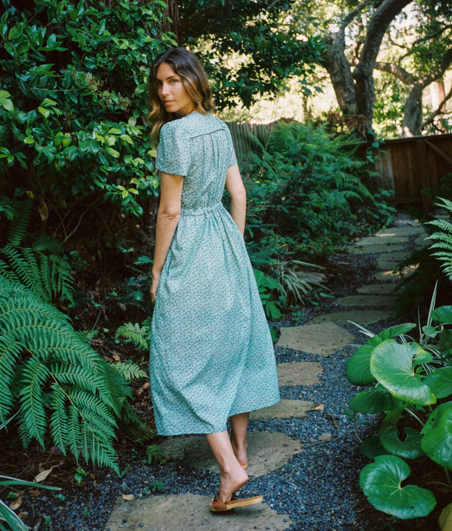 The Dawn Dress | Berry Ditsy Teal 5 The Dawn Dress | Berry Ditsy Teal - Image 5