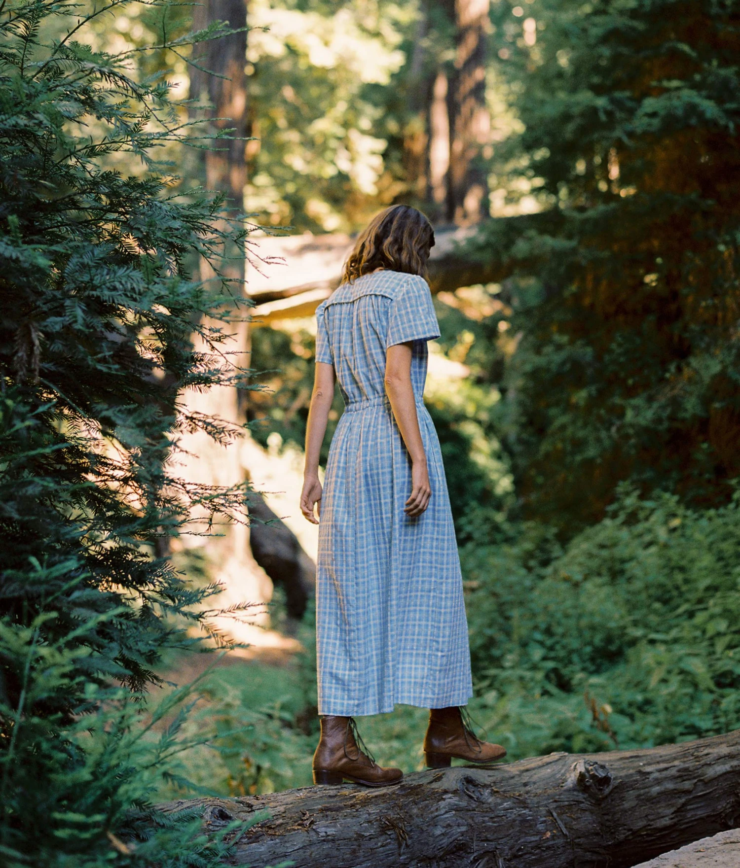 The Dawn Dress | Cornflower Basketweave 6 The Dawn Dress | Cornflower Basketweave - Image 6