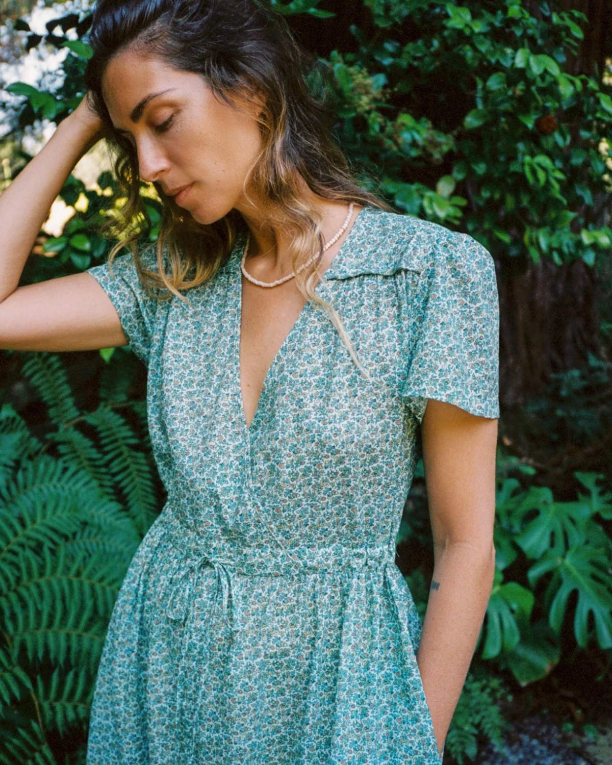 The Dawn Dress | Berry Ditsy Teal 1 The Dawn Dress | Berry Ditsy Teal