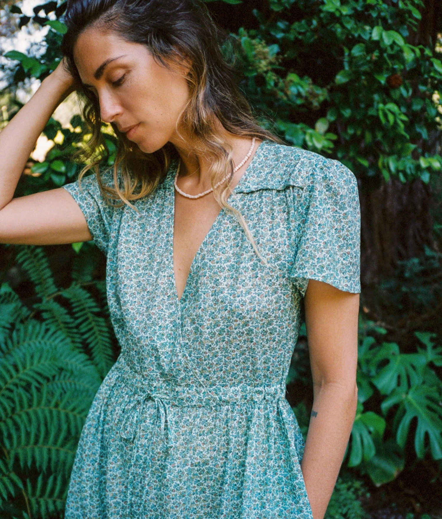 The Dawn Dress | Berry Ditsy Teal 2 The Dawn Dress | Berry Ditsy Teal - Image 2