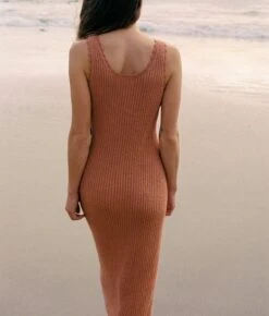 The Drew Dress | Toasted Nut Boucle -Ivona Sale Store Drew2