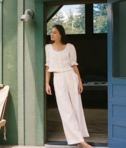 The Ellen Top | Pearl Linen -Ivona Sale Store Ellen