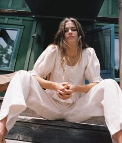 The Ellen Top | Pearl Linen -Ivona Sale Store Ellen4