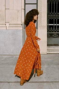 The Elsa Dress | Mums Ditsy Ruby -Ivona Sale Store Elsa3 4f229602 2bdb 4806 9bd7 4968b6c267a2