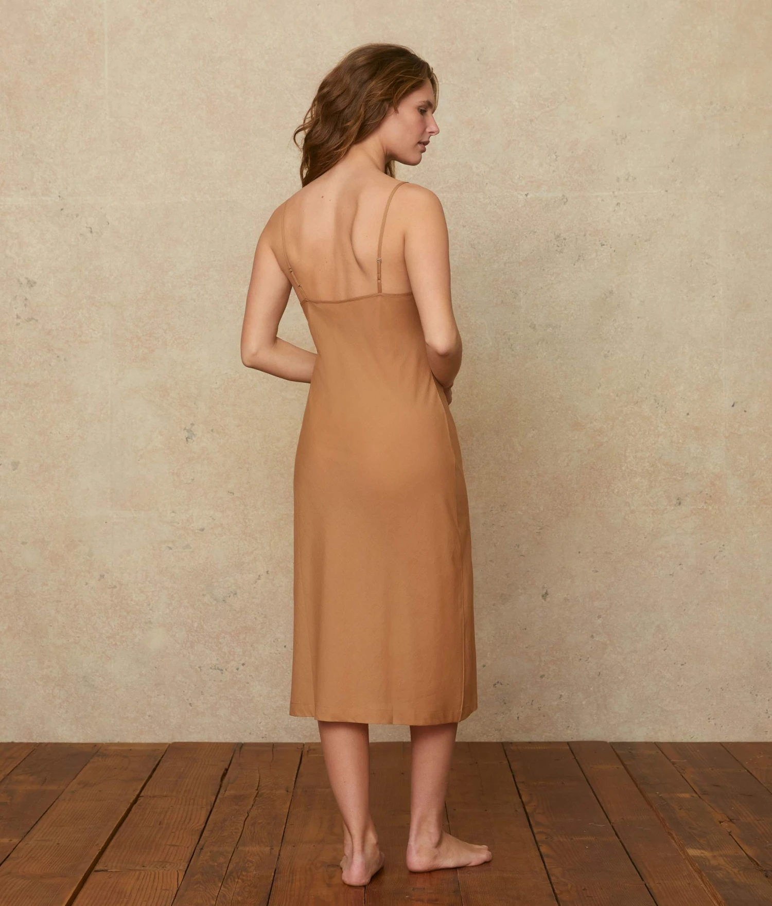 The Flora Slip (Long) | Caramel 4 The Flora Slip (Long) | Caramel - Image 4