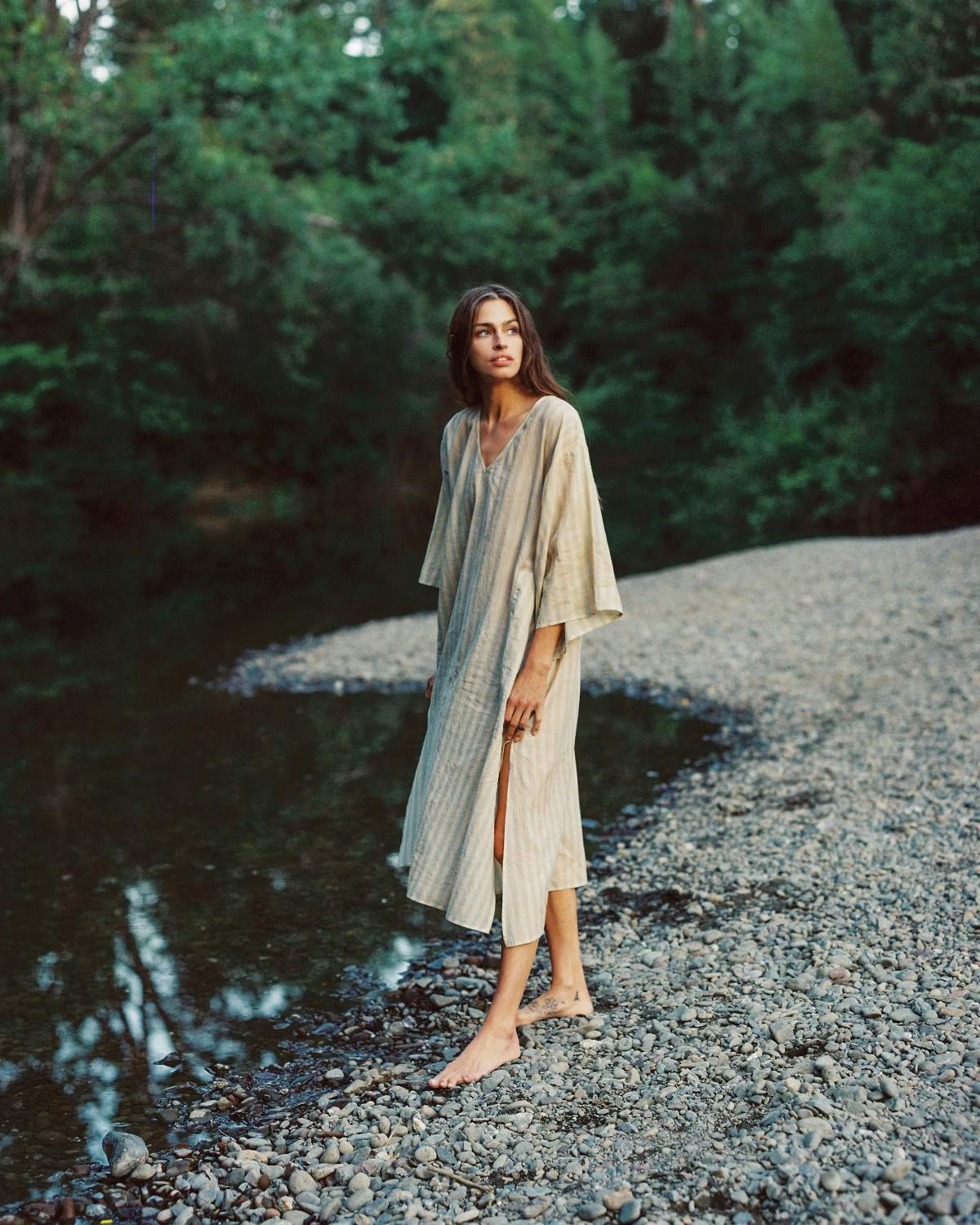 The Frida Dress | Aqua Stripe 1 The Frida Dress | Aqua Stripe