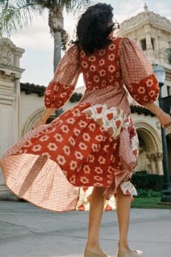 The Gina Dress | Patchwork Reds -Ivona Sale Store Gina2 897f792e 17cd 4dae bde4 323155d3557e