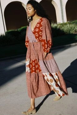 The Gina Dress | Patchwork Reds -Ivona Sale Store Gina5 c32828cf f327 4501 88ff f8bd1d6d60f9