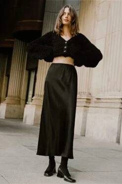 The Helen Bias Skirt | Night Satin 8 The Helen Bias Skirt | Night Satin -Ivona Sale Store Helen