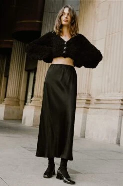 The Helen Bias Skirt | Night Satin