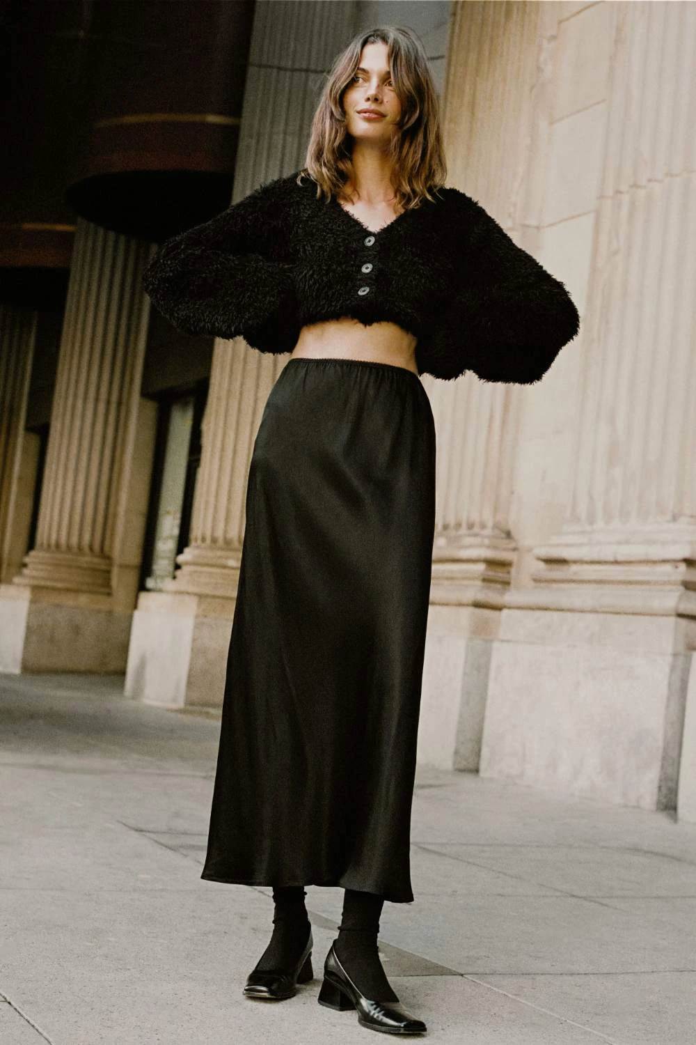 The Helen Bias Skirt | Night Satin 1 The Helen Bias Skirt | Night Satin