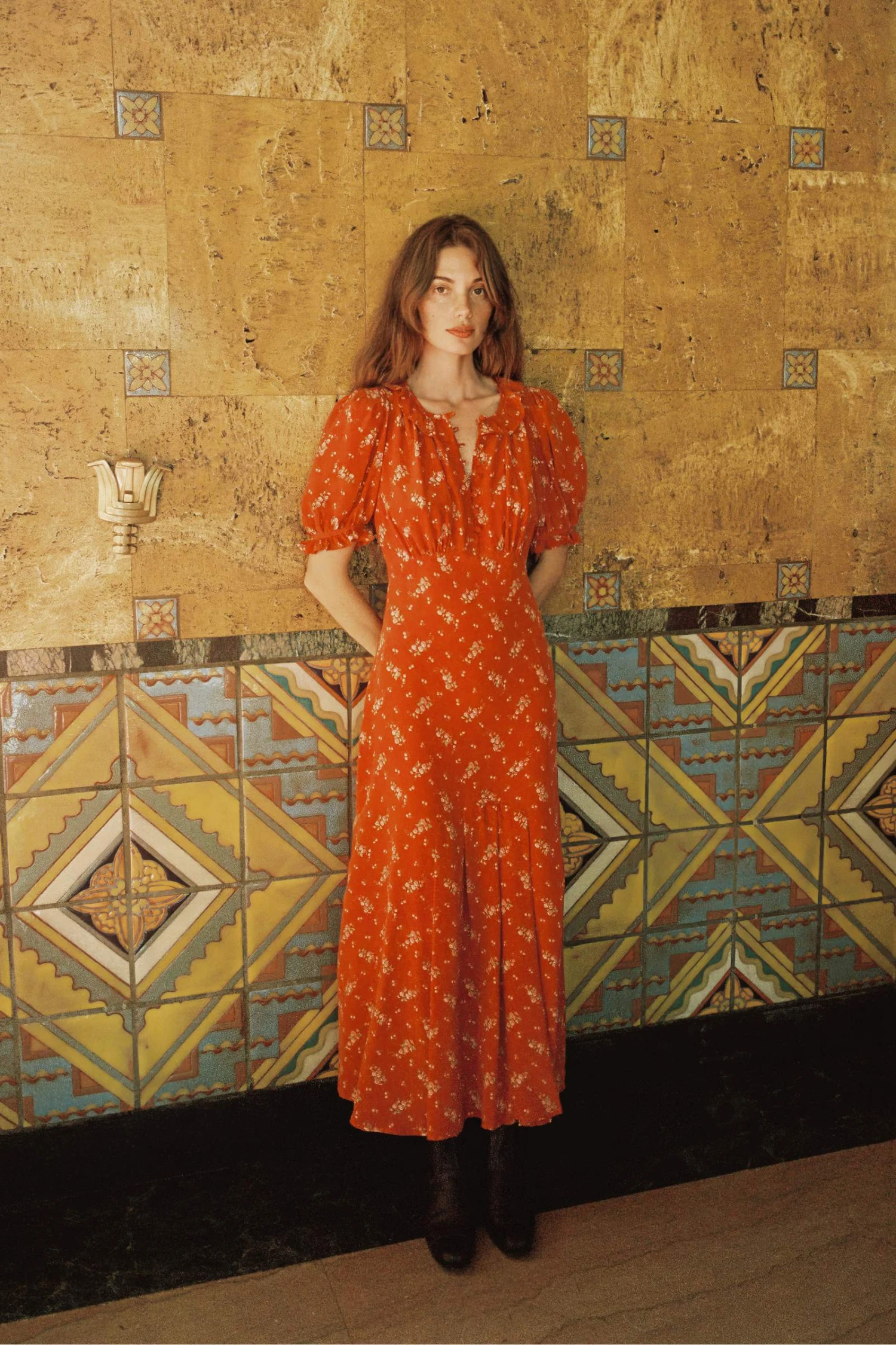 The Irene Dress | Mums Ditsy Ruby 3 The Irene Dress | Mums Ditsy Ruby - Image 3