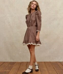 The Janae Dress | Geo Ditsy Hickory 17 The Janae Dress | Geo Ditsy Hickory -Ivona Sale Store Janae