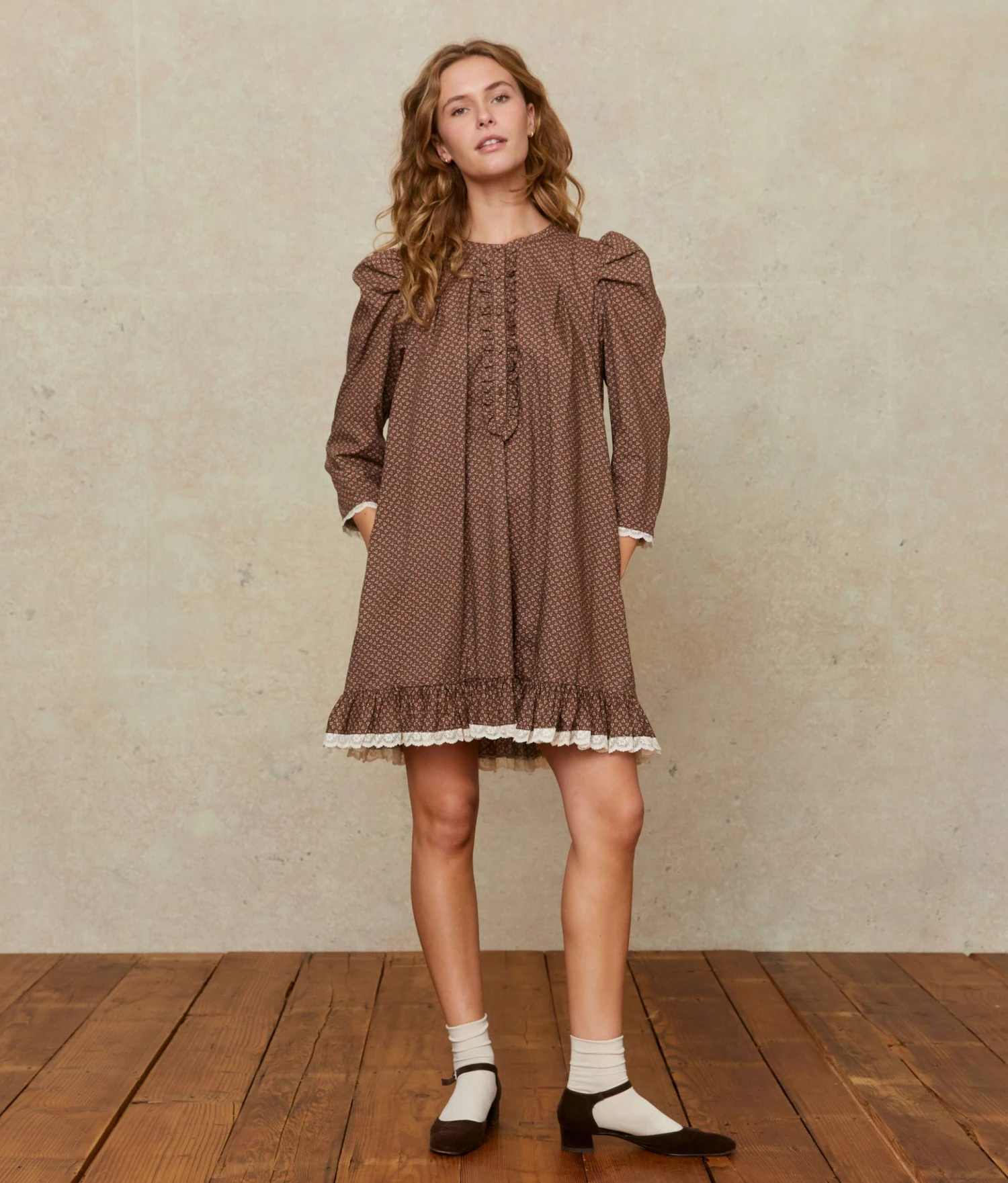 The Janae Dress | Geo Ditsy Hickory 9 The Janae Dress | Geo Ditsy Hickory - Image 9
