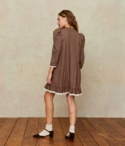 The Janae Dress | Geo Ditsy Hickory 15 The Janae Dress | Geo Ditsy Hickory -Ivona Sale Store Janae2