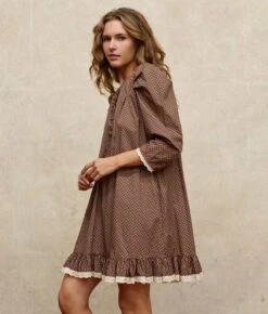 The Janae Dress | Geo Ditsy Hickory 14 The Janae Dress | Geo Ditsy Hickory -Ivona Sale Store Janae3