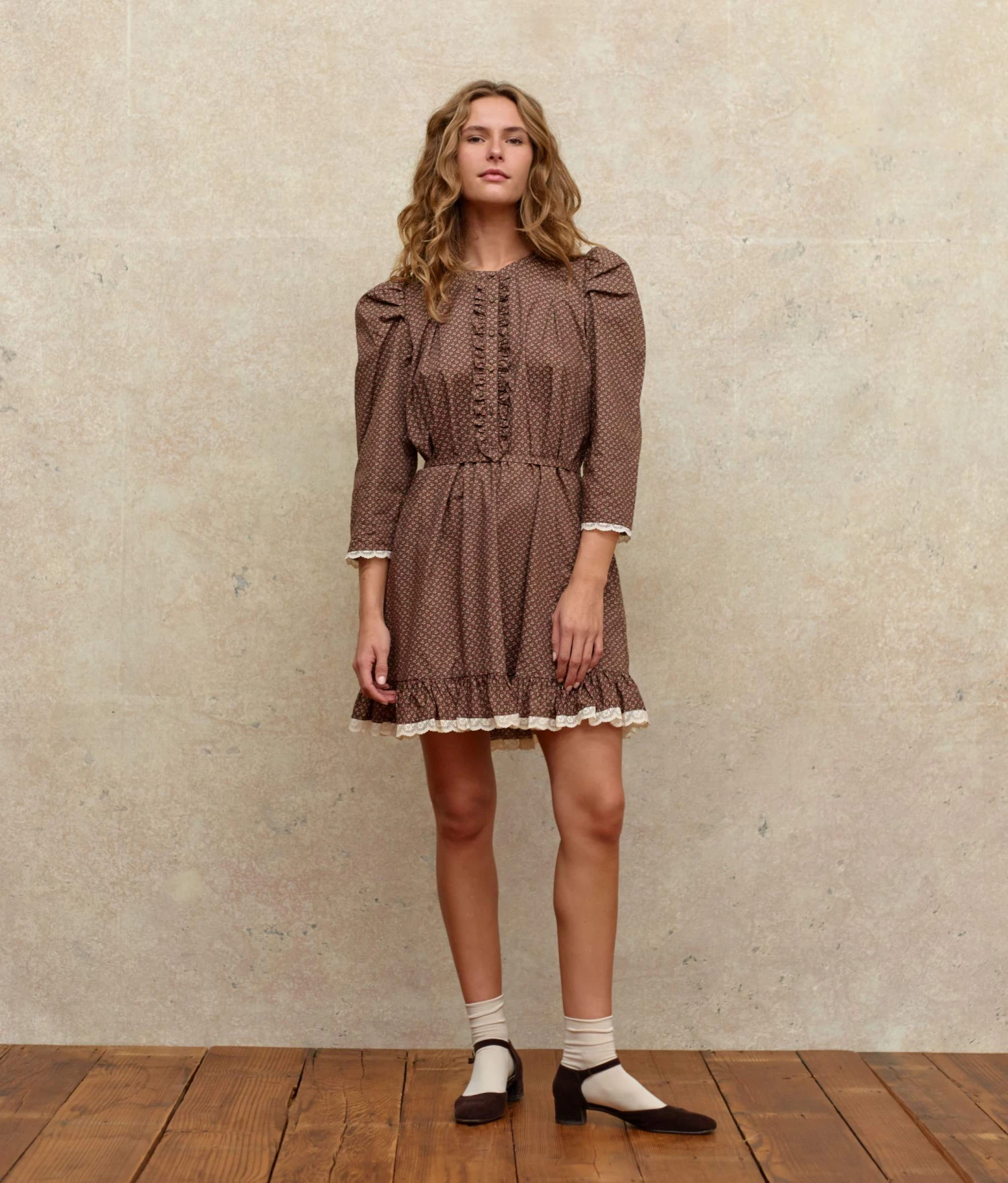 The Janae Dress | Geo Ditsy Hickory 10 The Janae Dress | Geo Ditsy Hickory - Image 10
