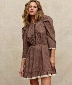 The Janae Dress | Geo Ditsy Hickory 13 The Janae Dress | Geo Ditsy Hickory -Ivona Sale Store Janae5