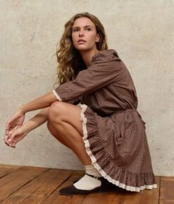 The Janae Dress | Geo Ditsy Hickory 12 The Janae Dress | Geo Ditsy Hickory -Ivona Sale Store Janae6