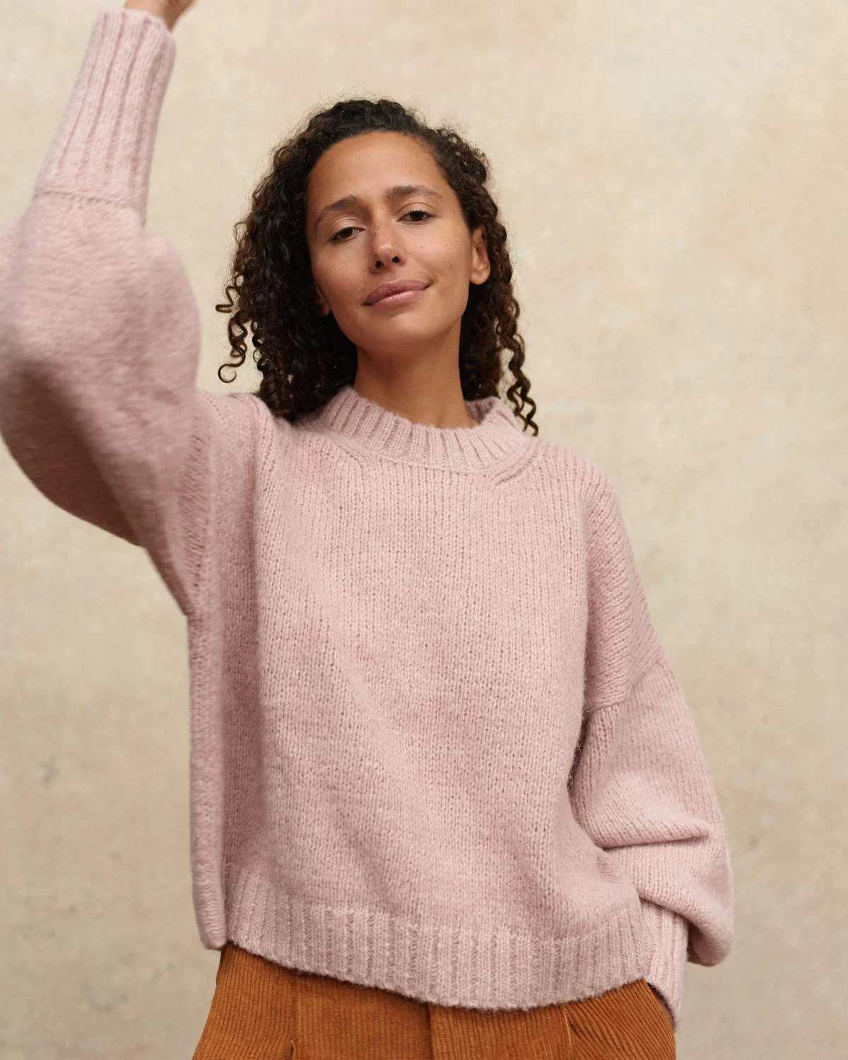 The Jane Sweater | Pale Rose 1 The Jane Sweater | Pale Rose