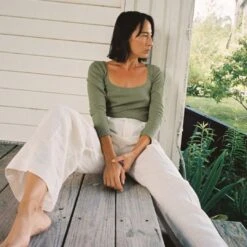 The Jolie Tee | Sage -Ivona Sale Store Jolie fb feed