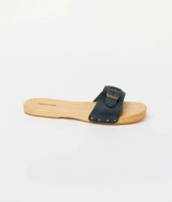The Ventura Clog | Navy Leather -Ivona Sale Store Katrina1 1