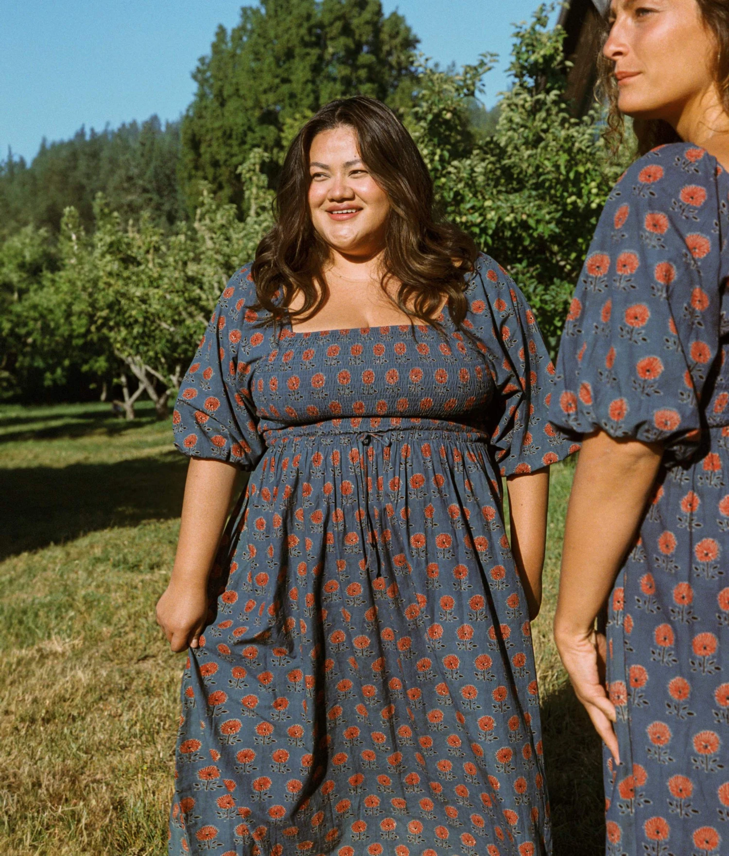 The Katrina Dress Extended | Indigo Sunflower 4 The Katrina Dress Extended | Indigo Sunflower - Image 4