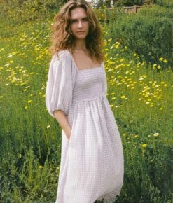 The Katrina Dress | Lavender Gingham -Ivona Sale Store Katrina1 cf7392c8 f80b 450f 811d 259d6872c390