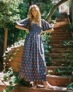 The Katrina Dress | Indigo Sunflower